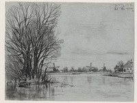 KT 1259
<br/>
Landschap bij Zwolle
<br/>
<em>Bastert, Nicolaas (1854-1939)</em>